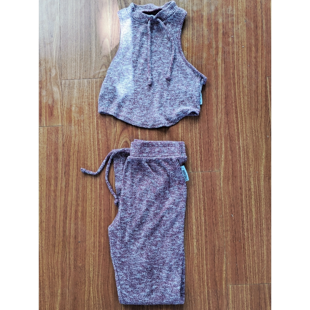 Gymshark Slounge Outfit (Deep Plum Marl)